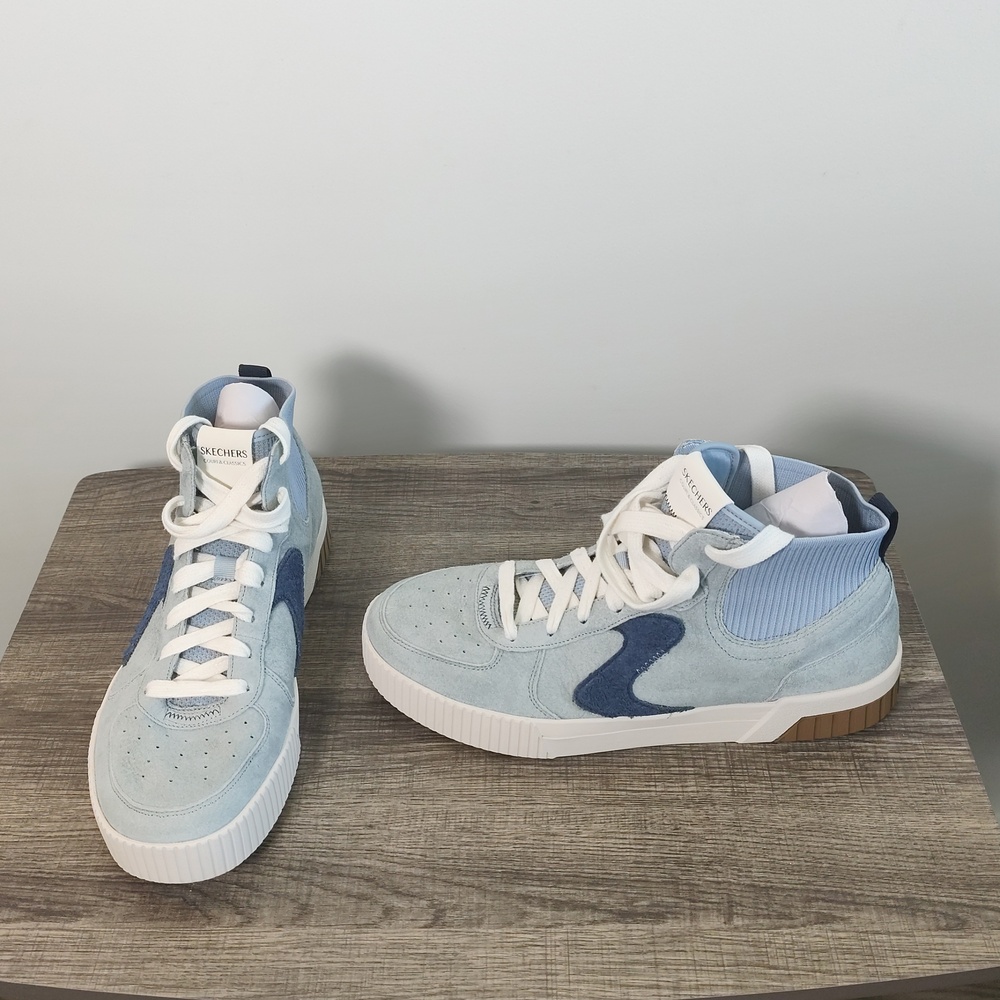 Skechers Men's Light Blue High-Top Sneakers
